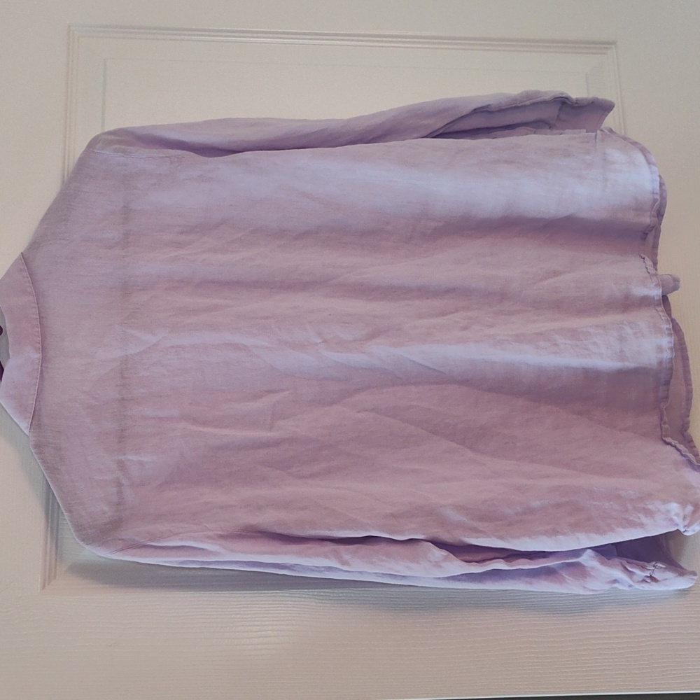 J. Jill Light Purple Casual Button-Down Shirt - Picture 4 of 4